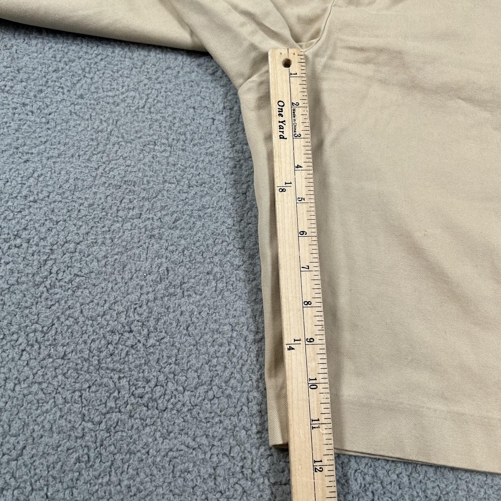 Ralph Lauren Sport Shorts Womens 12 Beige Bermuda Twill Cotton Logo Casual - Picture 12 of 15